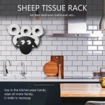 羊スタイル トイレットペーパー ロール 壁掛け式 メタル ストレージ